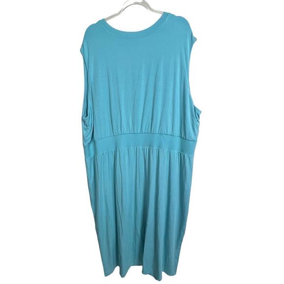 NWT Athleta Santorini Cinch Dress Rose‎ Plus Size 3X Turquoise - Picture 7 of 8